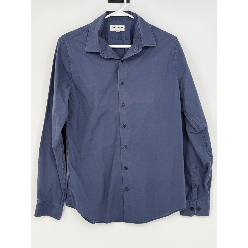 Express Men's Long Sleeve Button Down Extra Slim Medium